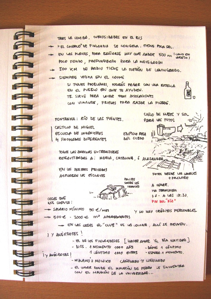 En ruso an�kdotes significa chiste, y en esta ocasi�n contaron algunos chistes a costa de los finlandeses, sobre malecones y co�onazos, y algunas an�cdotas sobre el vodka.