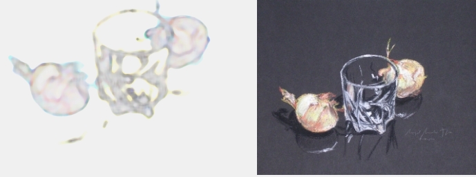 Un vaso vac�o y dos cebollitas para recordar cuando estaba m�s solo.